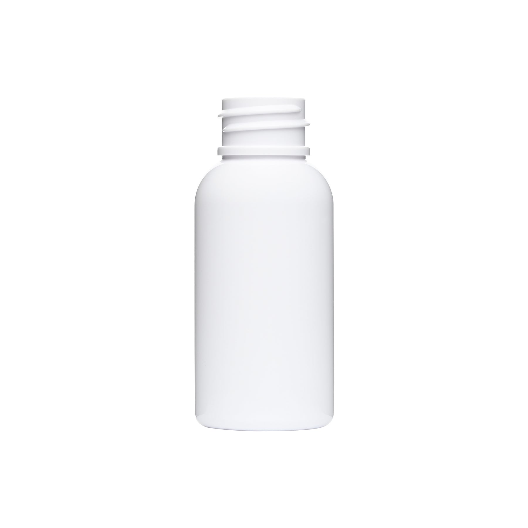 1 oz PET Plastic Boston Round Bottle 20-410 Neck Finish