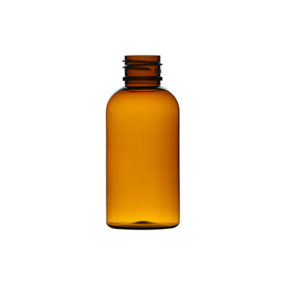 2 oz PET Plastic Boston Round Bottle 20-410 Neck Finish