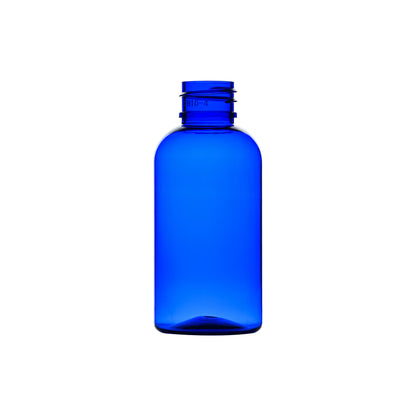 2 oz PET Plastic Boston Round Bottle 20-410 Neck Finish