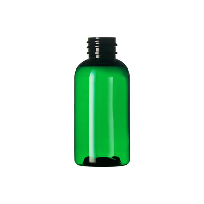 2 oz PET Plastic Boston Round Bottle 20-410 Neck Finish