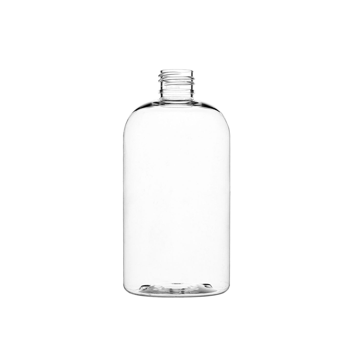 12 oz PET Plastic Squat Boston Round Bottles 24-410 Neck Finish