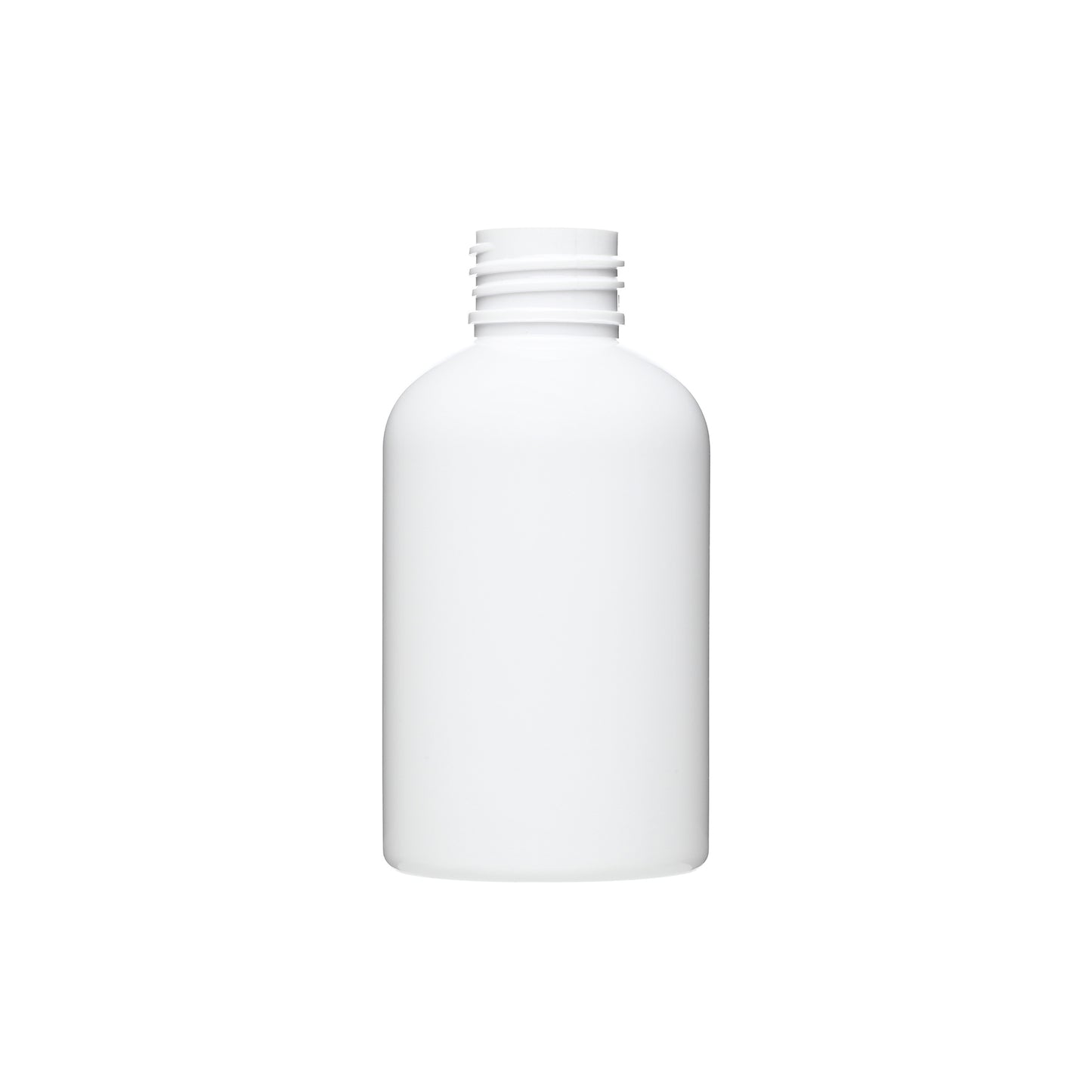 4 oz PET Plastic Squat Boston Round Bottles 24-410 Neck Finish