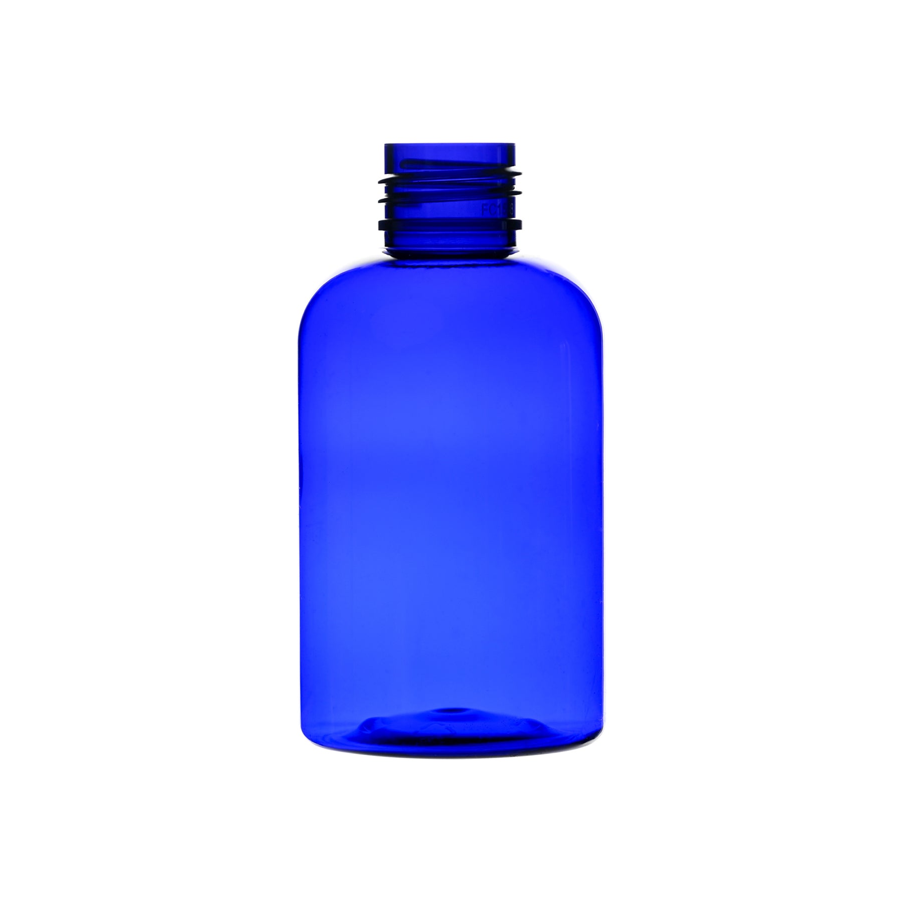 4 oz PET Plastic Squat Boston Round Bottles 24-410 Neck Finish