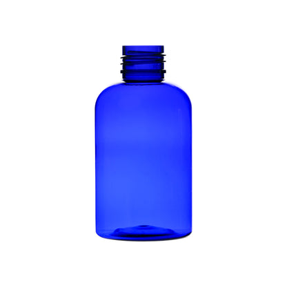 4 oz PET Plastic Squat Boston Round Bottles 24-410 Neck Finish