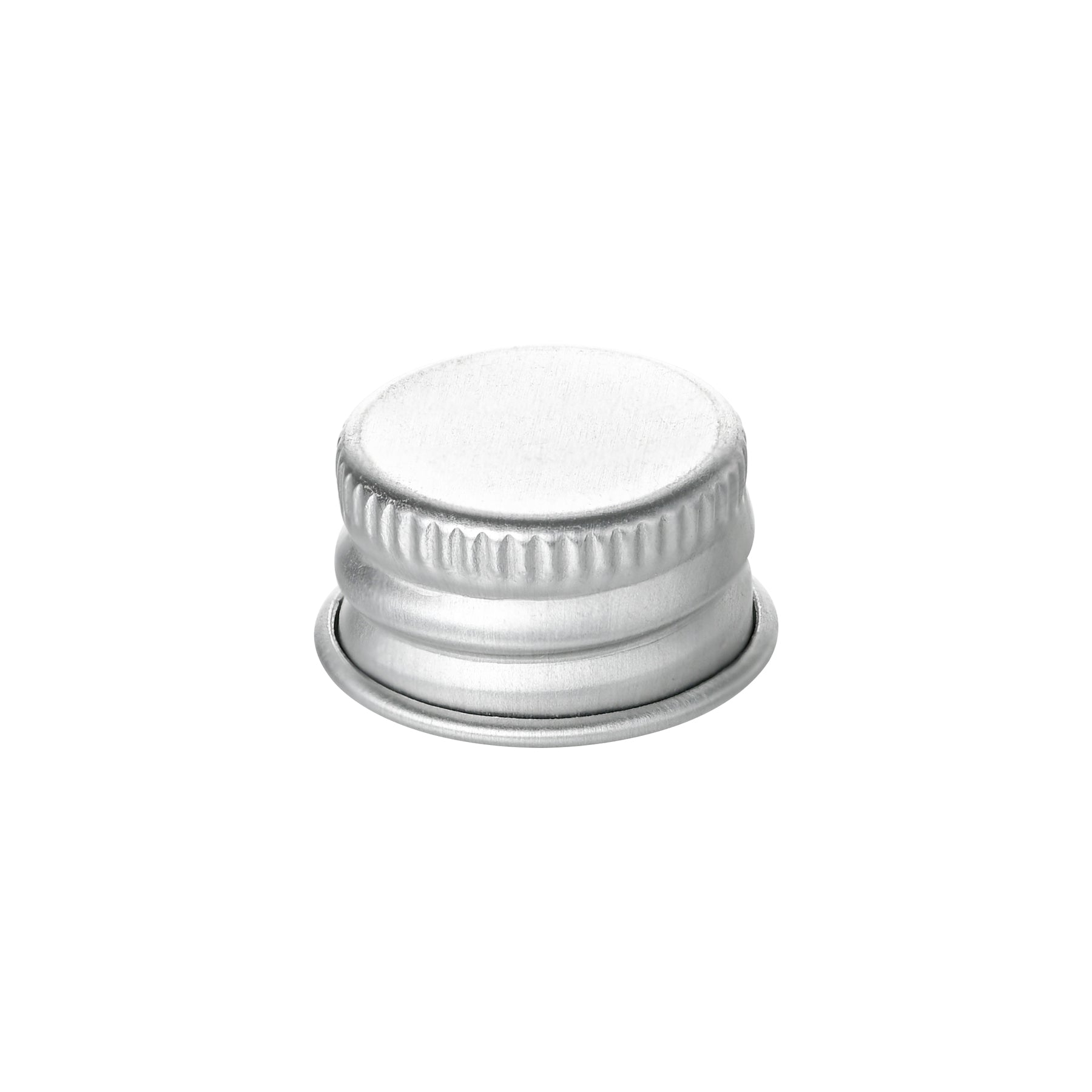 18-410 Silver Aluminum Screw Top Cap