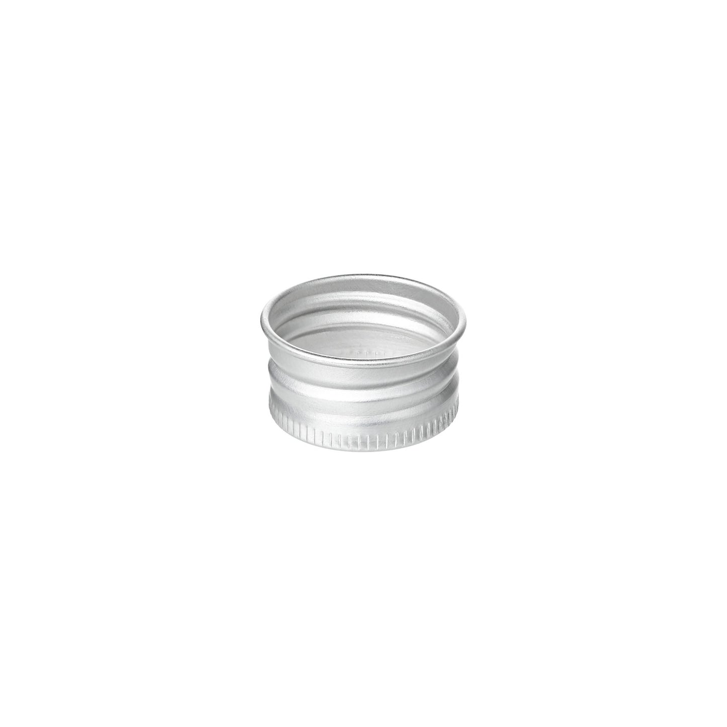 24-410 Silver Aluminum Screw Top Cap with PE Liner