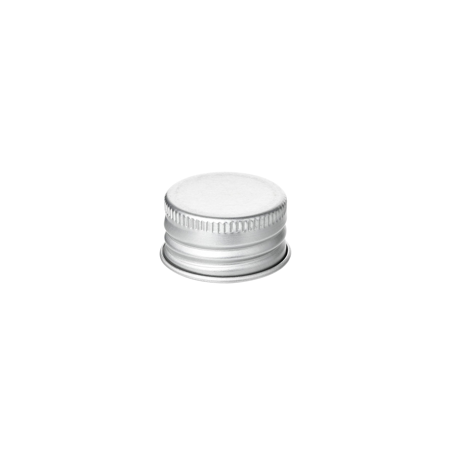 24-410 Silver Aluminum Screw Top Cap with PE Liner