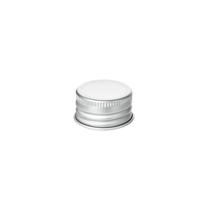 24-410 Silver Aluminum Screw Top Cap with PE Liner