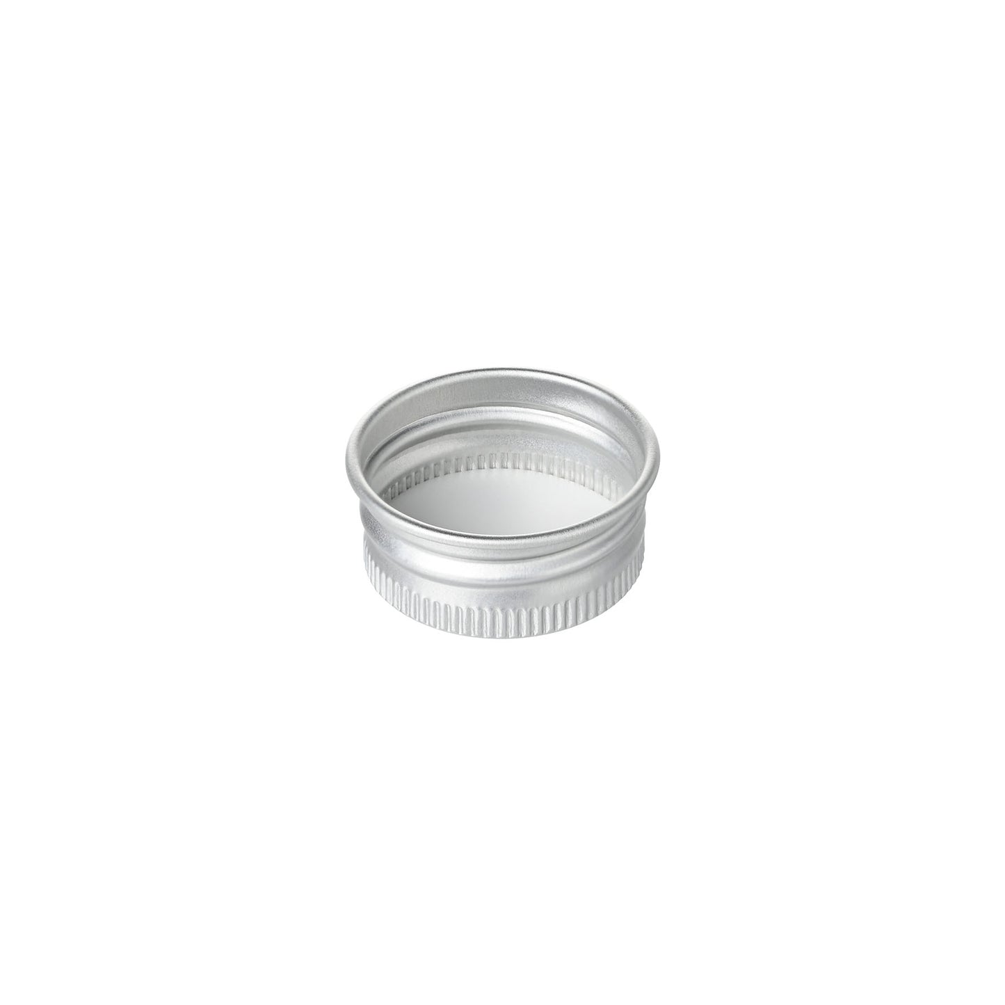 28-410 Silver Aluminum Screw Top Cap