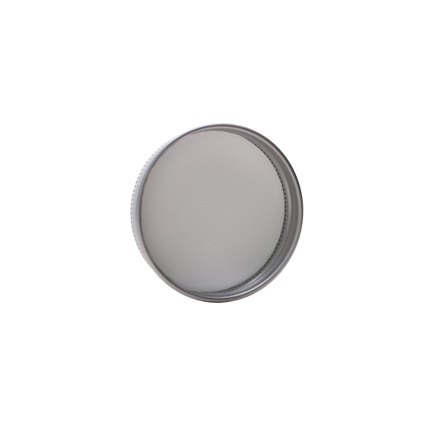 53-H12 Silver Aluminum Screw Top Cap with PE Liner