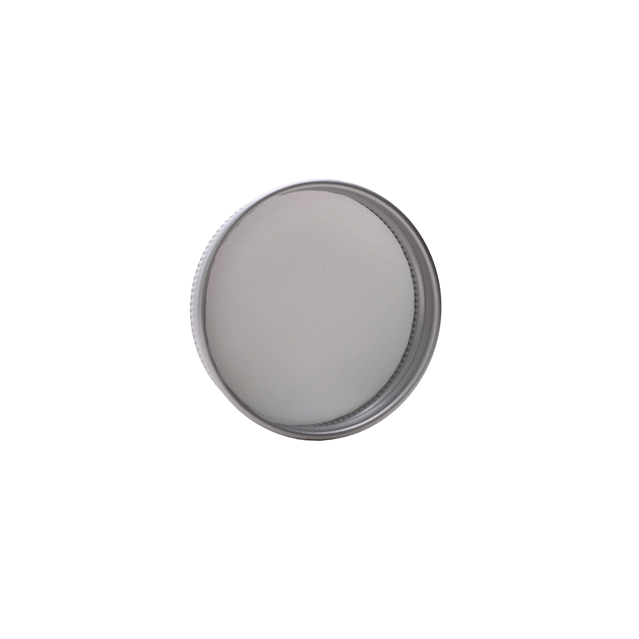 53-H12 Silver Aluminum Screw Top Cap with PE Liner