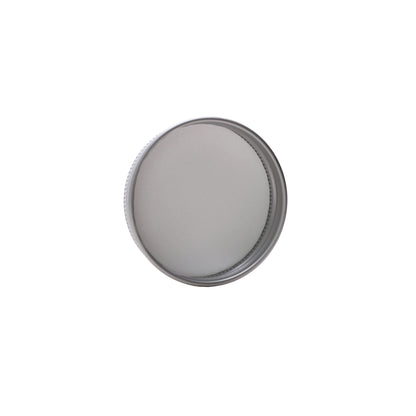 53-H12 Silver Aluminum Screw Top Cap with PE Liner