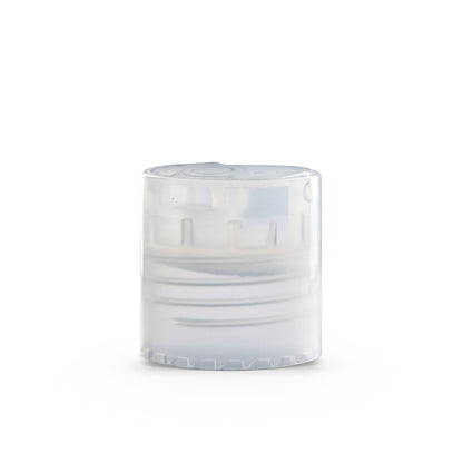 Clear 24-410 PP Smooth Wall Disc Top Unlined Cap Closed