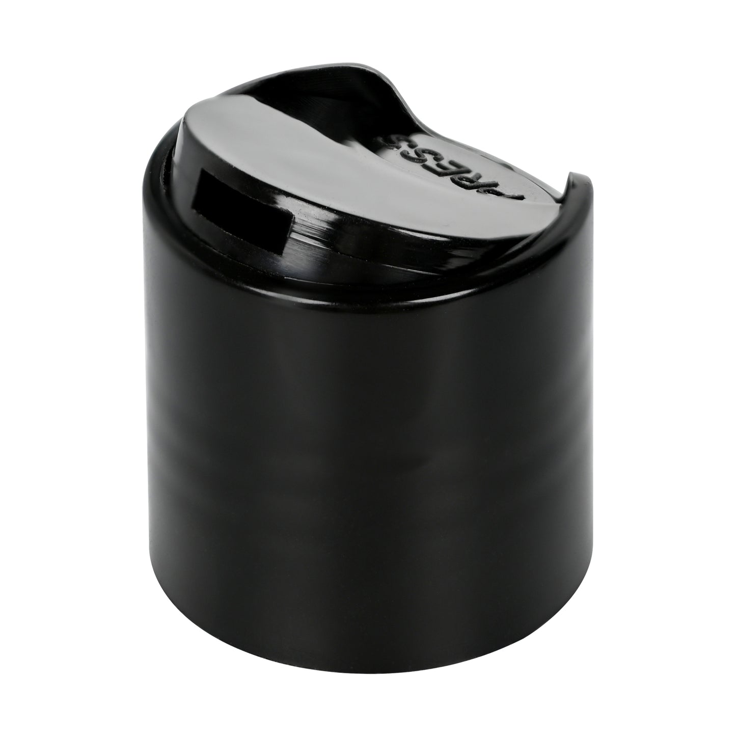 24-410 Black Smooth Disc Top Cap with Liner