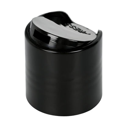 24-410 Black Smooth Disc Top Cap with Liner