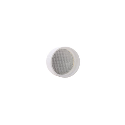 Inside of 28-410 White PP Plastic Ribbed Screw Top Cap with Universal HIS Liner