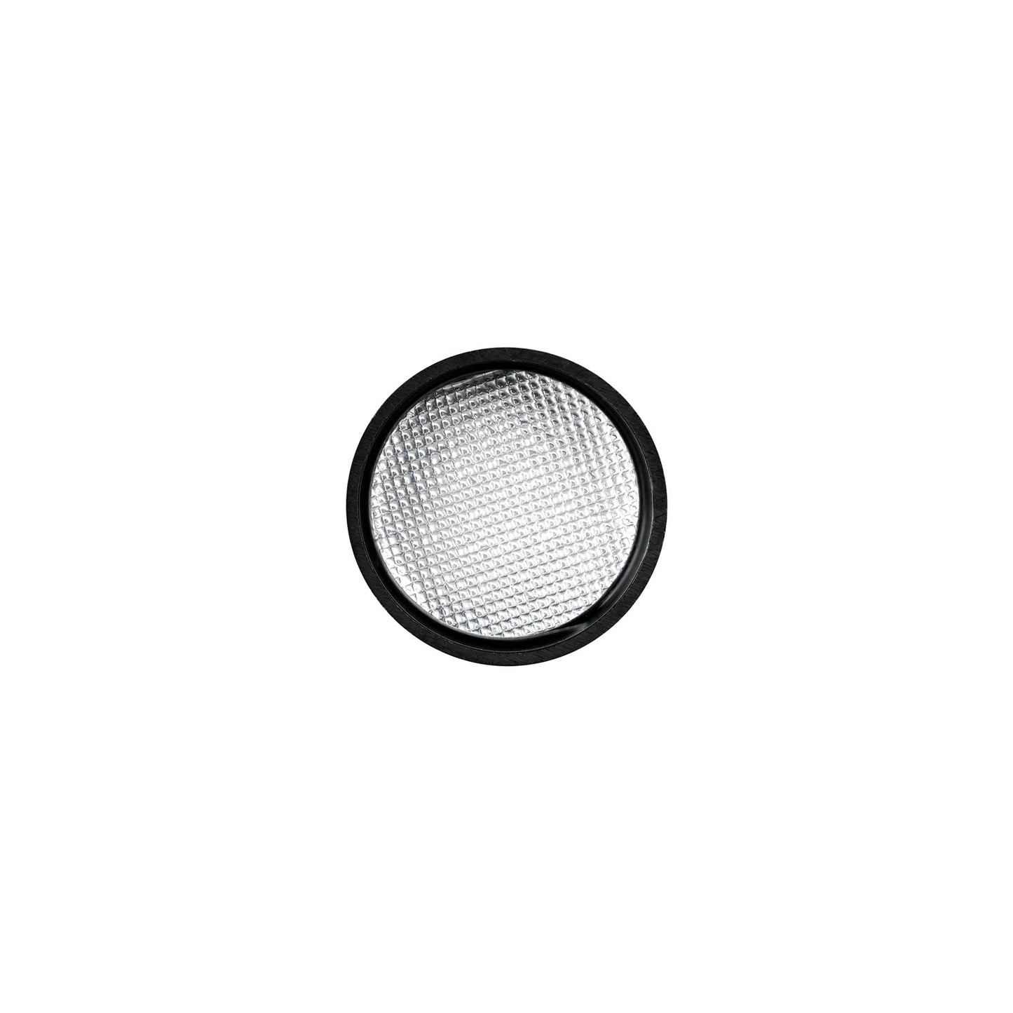 28-410 Black 30% PCR Plastic Ribbed Screw Top Cap with Universal HIS Liner