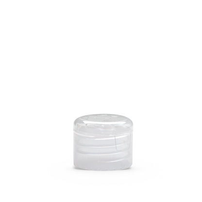 Clear Polypropylene 28-410 Smooth Skirt Round Flip Top Dispensing Cap