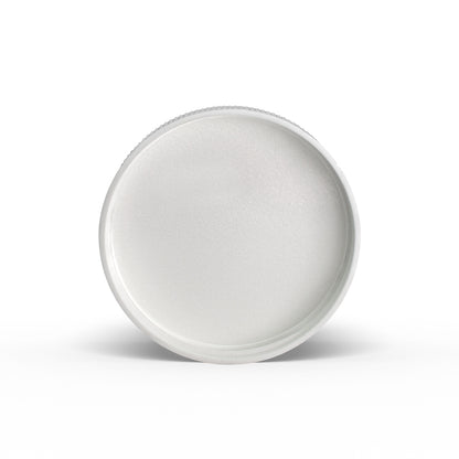 Inside White 58-400 PP Ribbed Skirt Lid with Foam Liner by FH Packaging for FHPKG