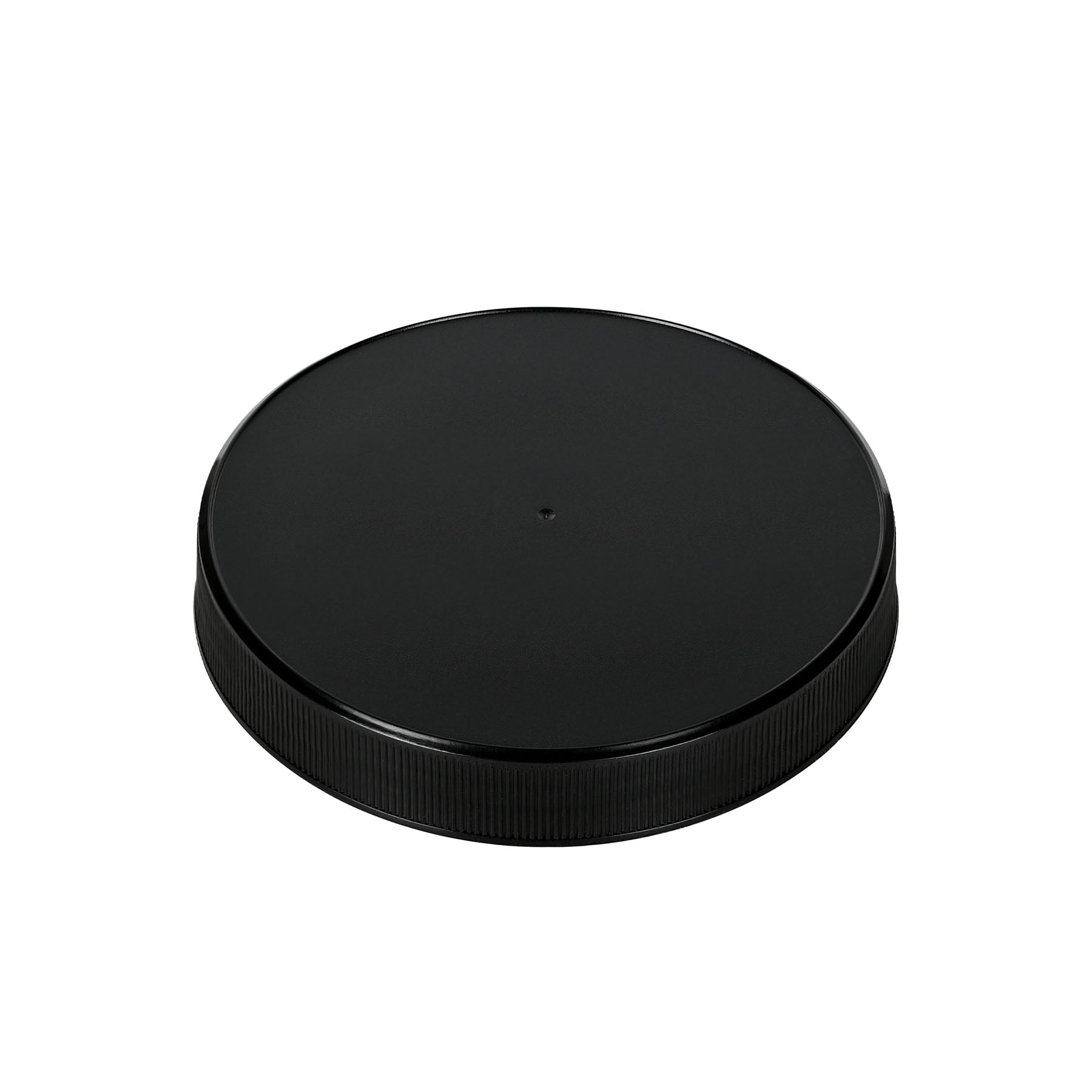 110-400 Black PP Ribbed Skirt Cap with PE Liner