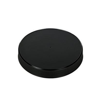 110-400 Black PP Ribbed Skirt Cap with PE Liner