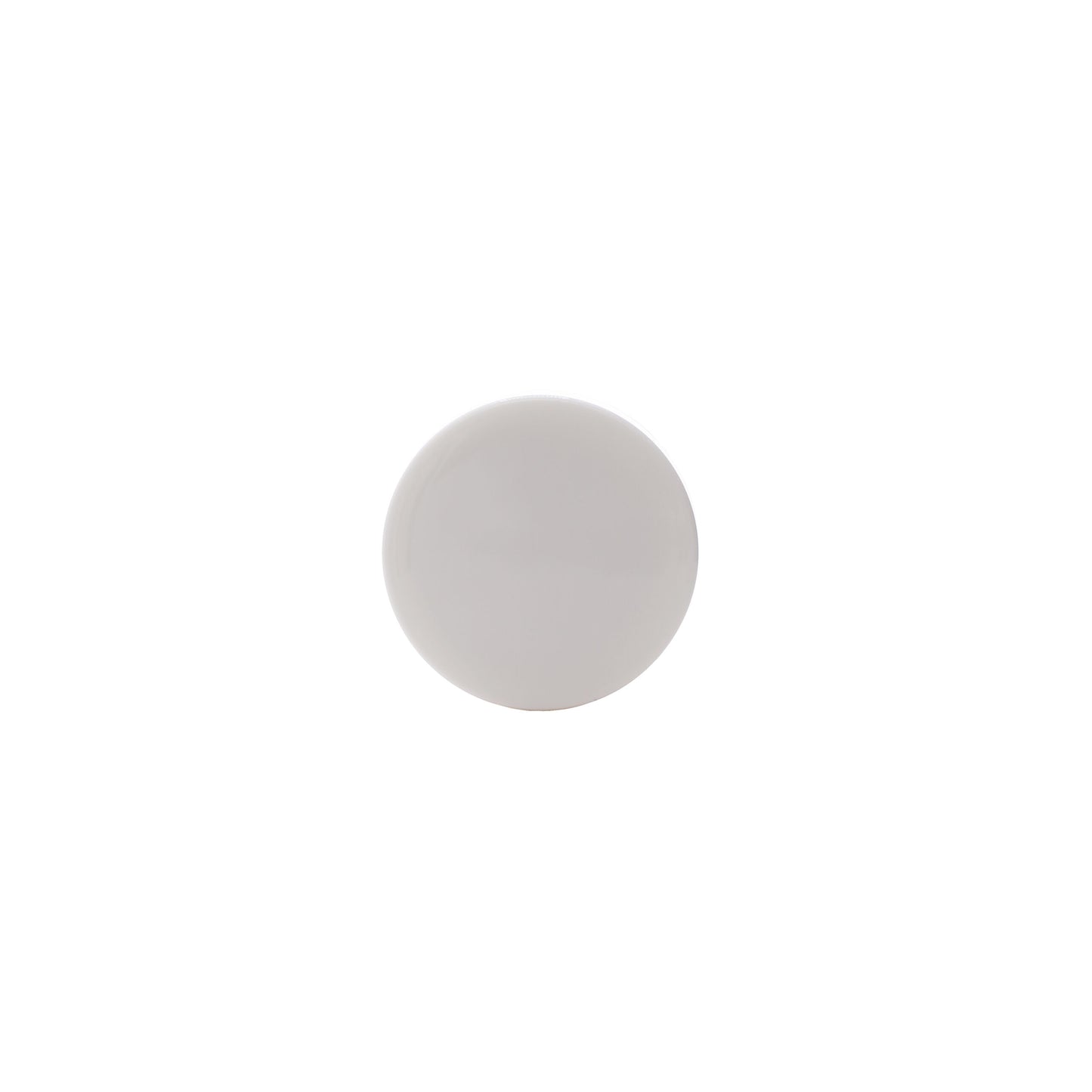 Top side of 33-400 White PP Smooth Skirt Cap