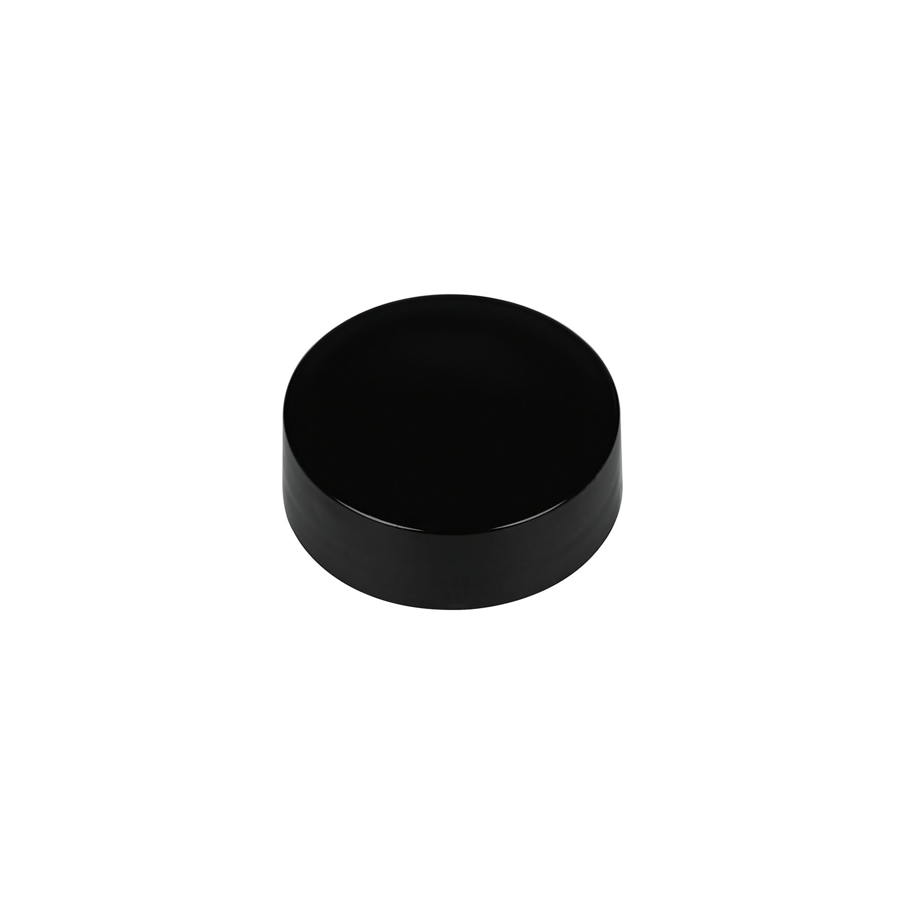 33-400 Black PP Smooth Skirt Cap with PE Liner