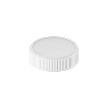 38-400 White PP Ribbed Skirt Cap with Liner