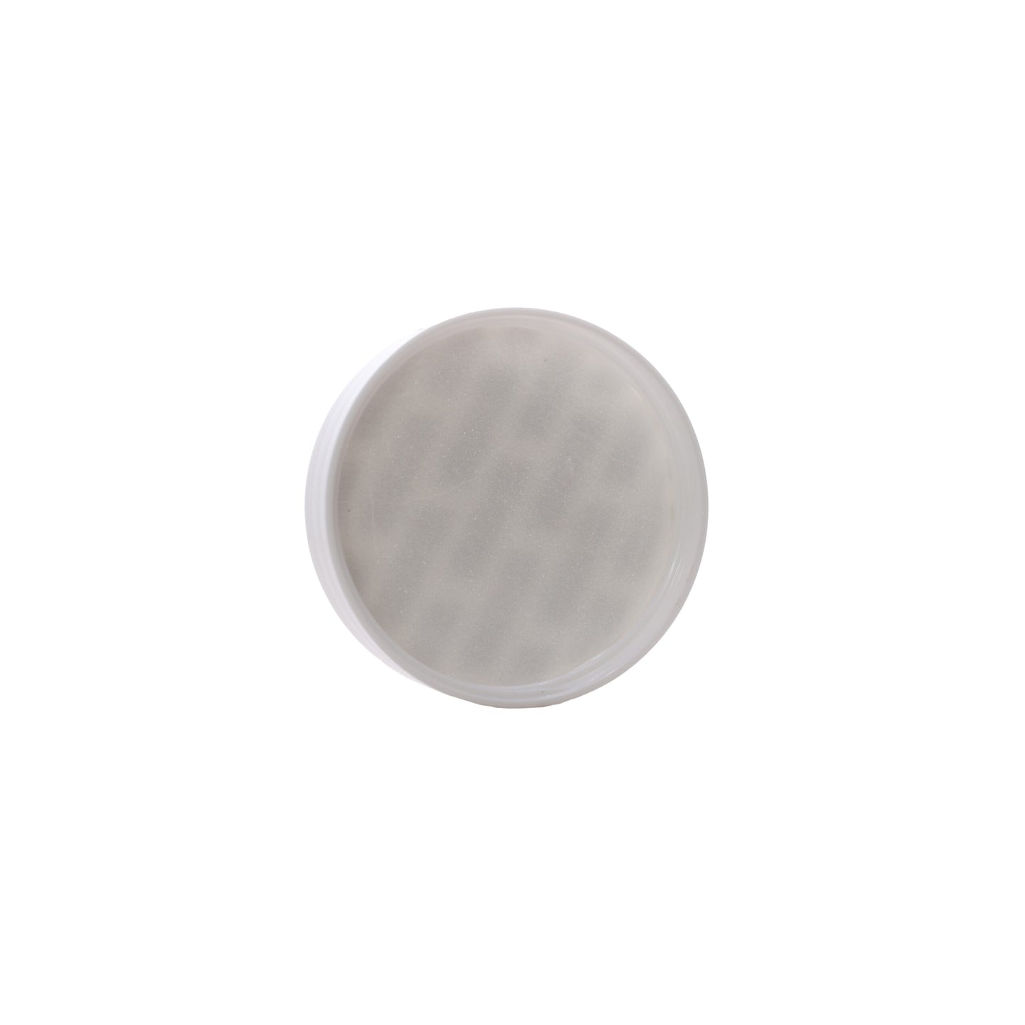 inside cap view 43-400 White PP Smooth Skirt Cap with Printed Pressure Sensitive Liner