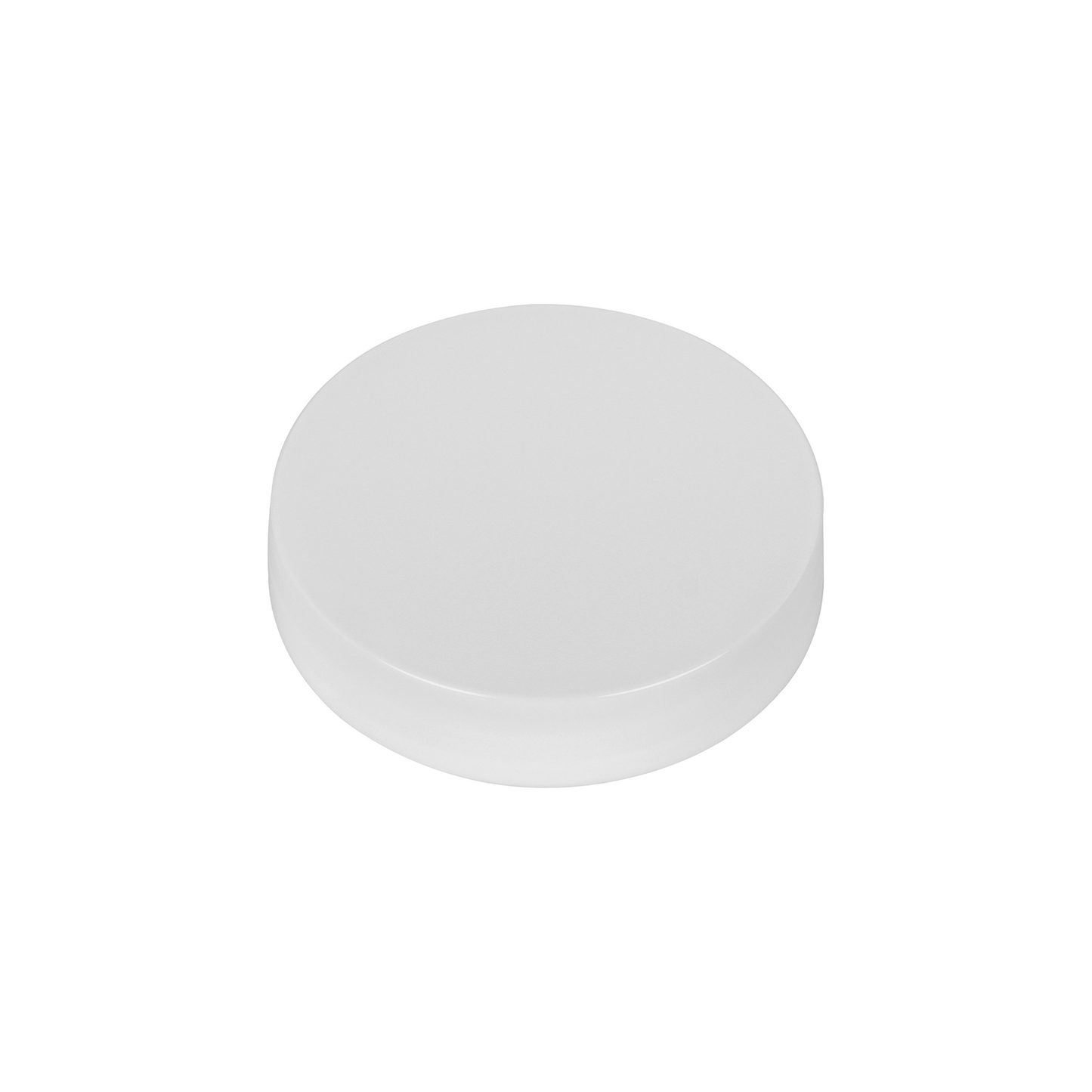 53-400 White PP Smooth Skirt Cap with PE Liner