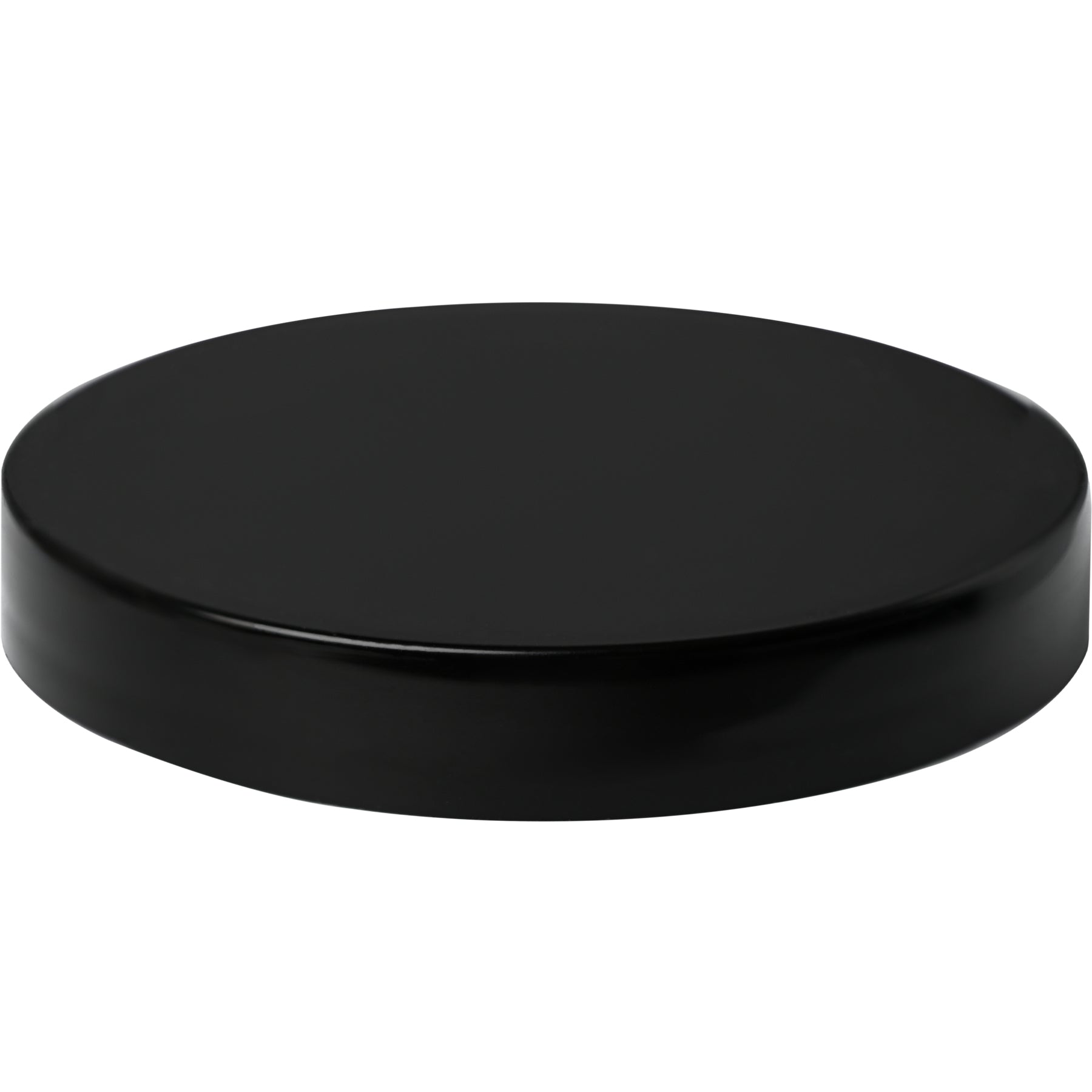 70-400 Black PP Smooth Skirt Cap side view top up