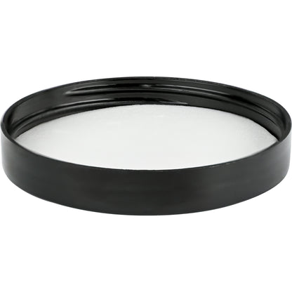 70-400 Black PP Smooth Skirt Cap side view top down