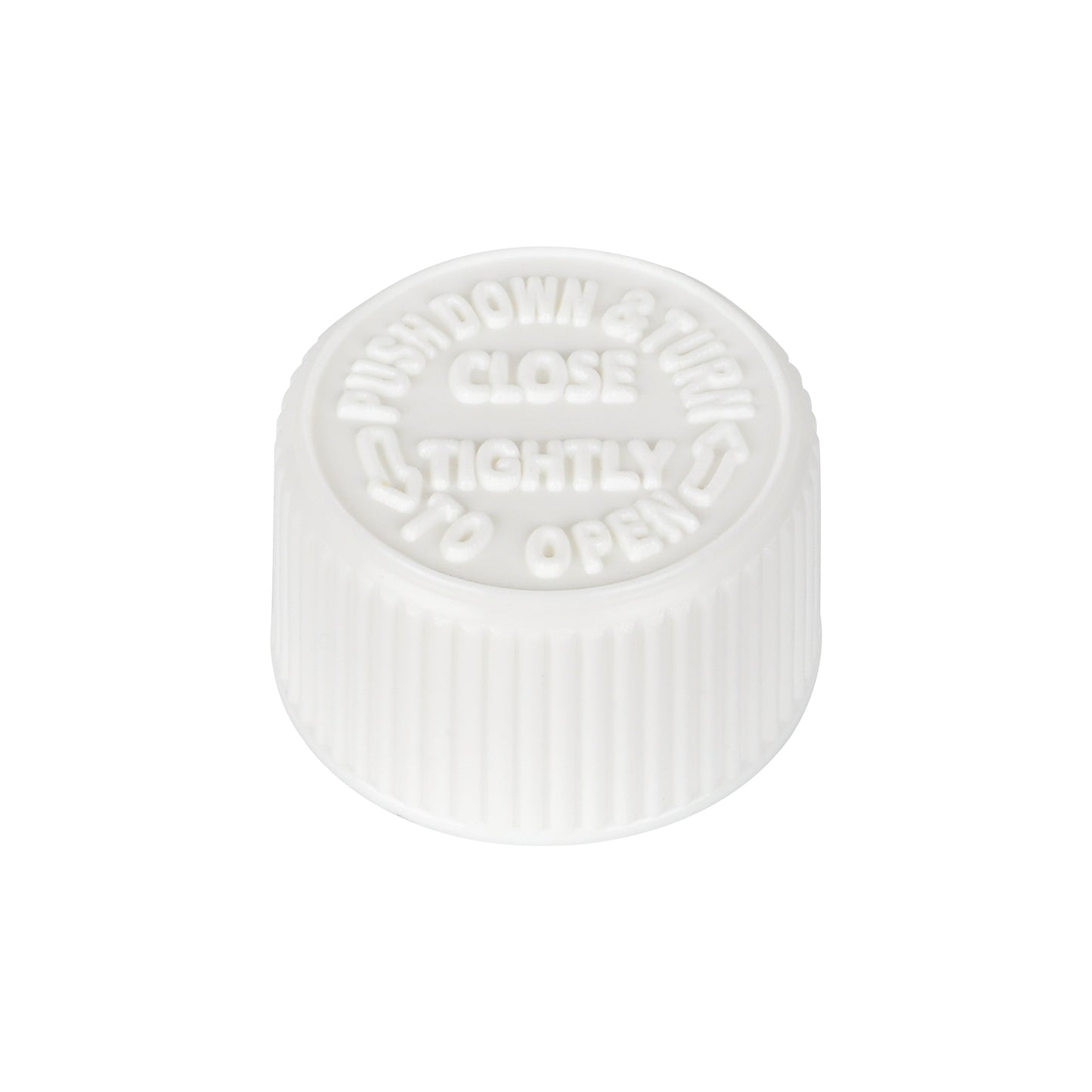 20-400 White Ribbed Skirt CRC PDT Cap with Liner