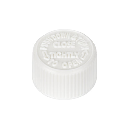 20-400 White Ribbed Skirt CRC PDT Cap with Liner