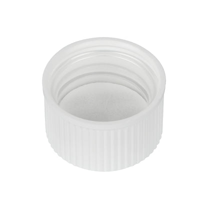 24-400 White Ribbed Skirt CRC Arrowhead Cap with Liner