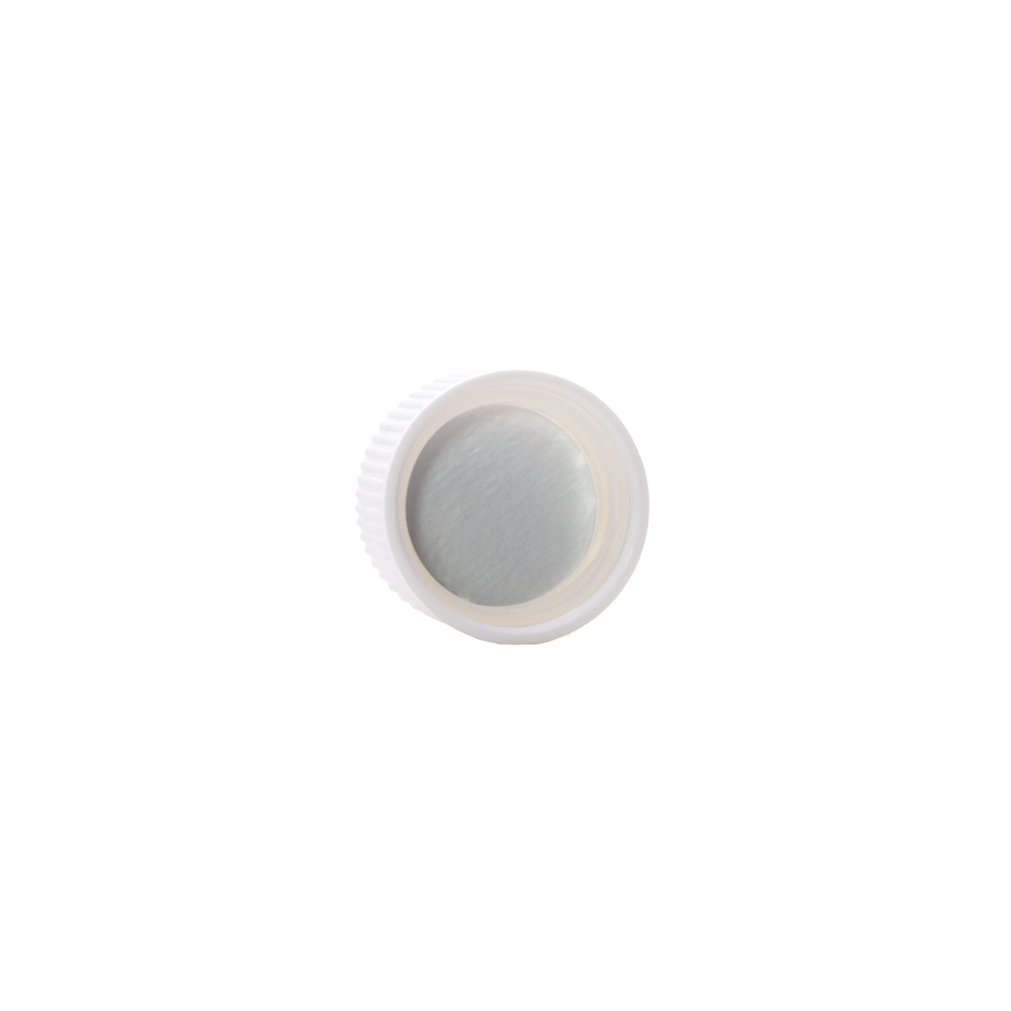 24-400 White Ribbed Skirt CRC PDT Cap with HIS Liner