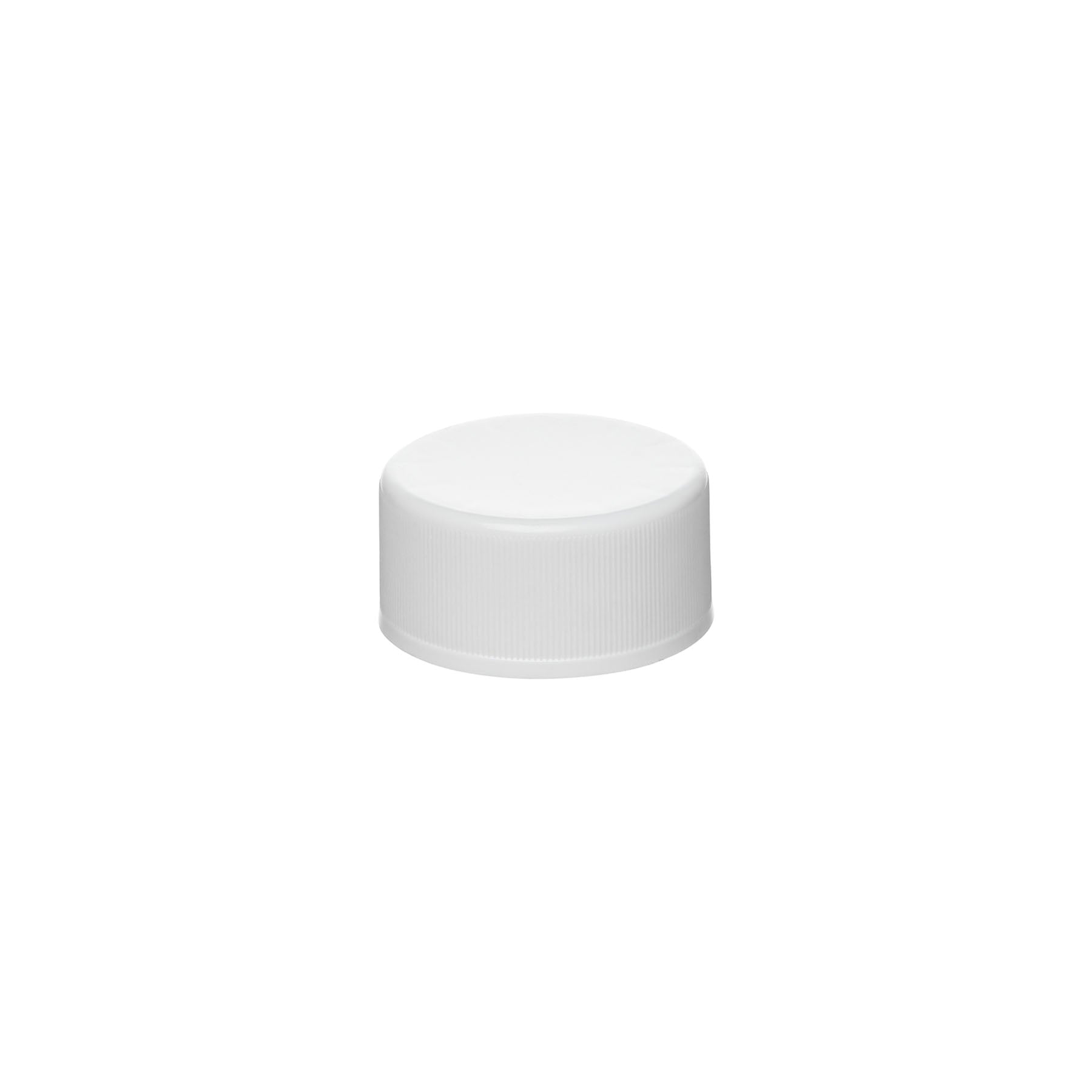 28-400 White Ribbed Skirt CRC Cap