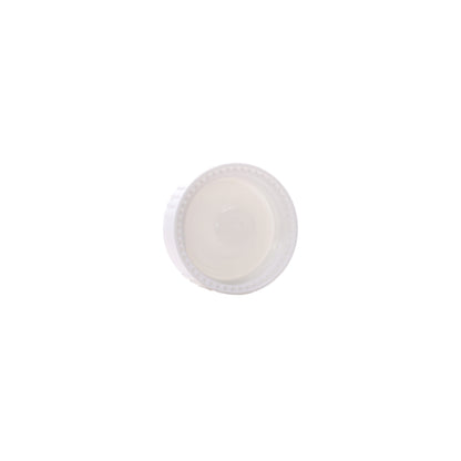 Inside view of 28-400 White Semi Ribbed Skirt Phenolic Cap Liner