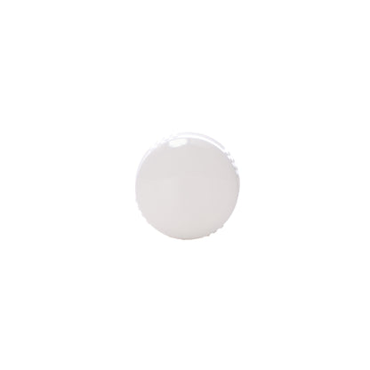 Top view of 28-400 White Semi Ribbed Skirt Phenolic Cap