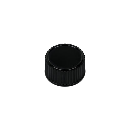 18-400 Black Semi Ribbed Skirt Phenolic Cap