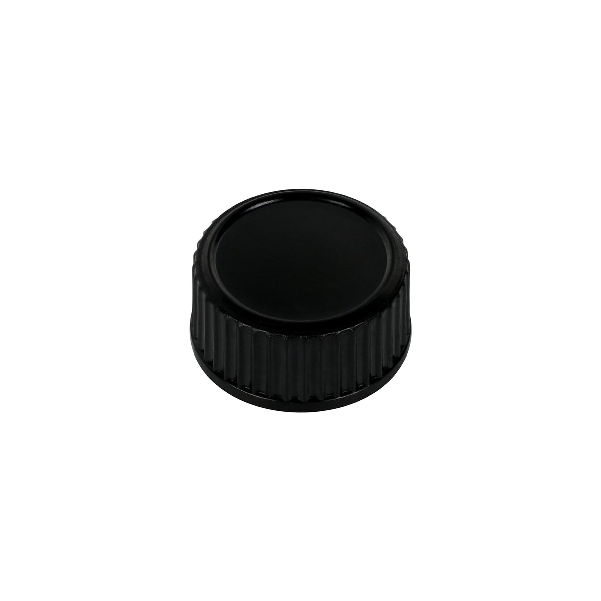 20-400 Black Semi Ribbed Skirt Phenolic Cap