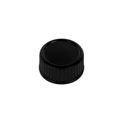 20-400 Black Semi Ribbed Skirt Phenolic Cap