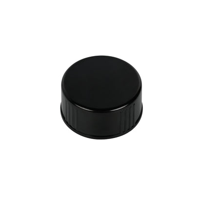 22-400 Black Semi Ribbed Skirt Phenolic Cap