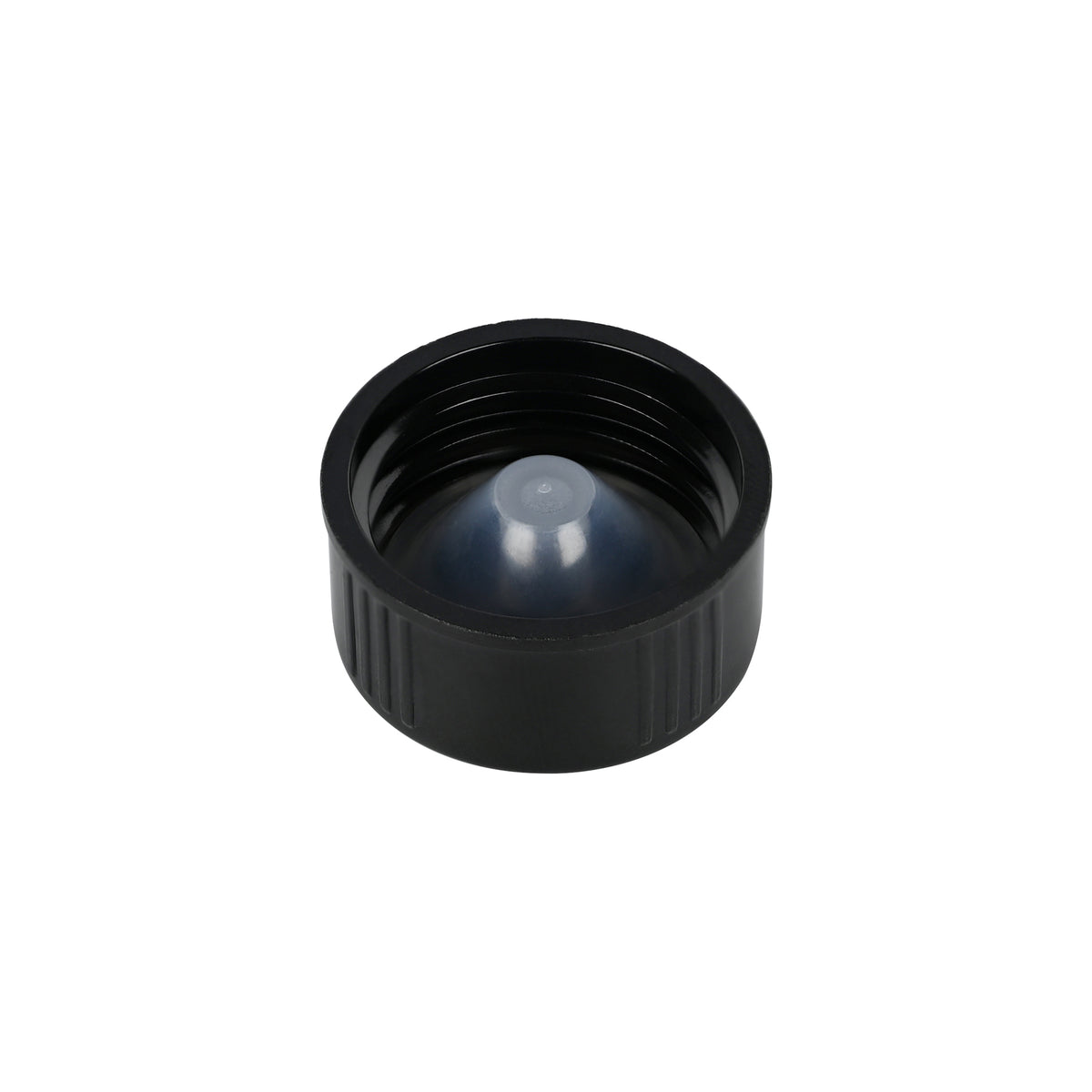 22-400 Black Semi Ribbed Skirt Phenolic Cap