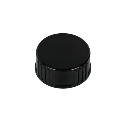 24-400 Black Semi Ribbed Skirt Phenolic Cap