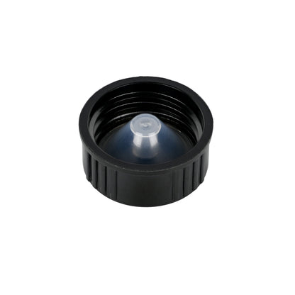 24-400 Black Semi Ribbed Skirt Phenolic Cap