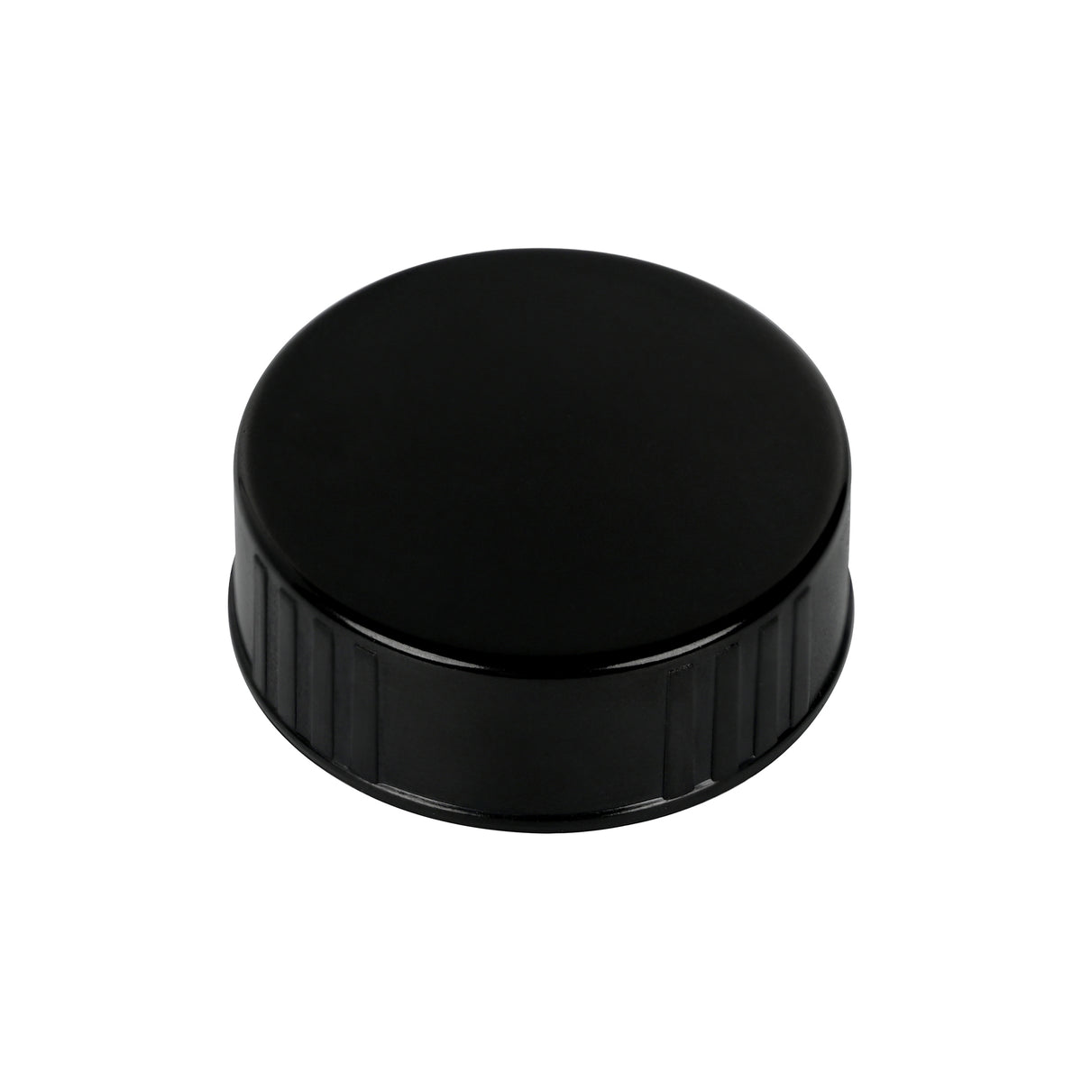 33-400 Black Semi Ribbed Skirt Phenolic Cap