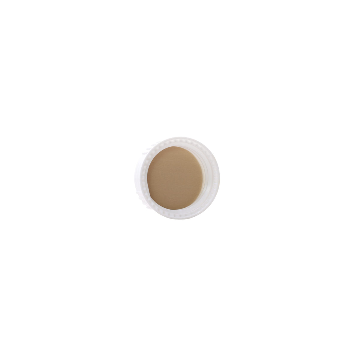 22-400 White Semi Ribbed Skirt Cap PTFE