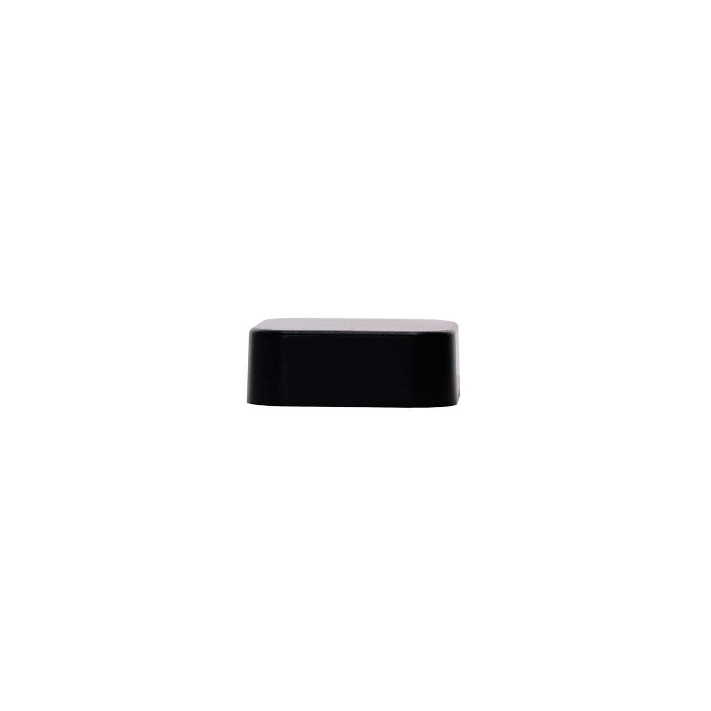 33-400 Matte Black CRC Square Cap with PE Liner side view