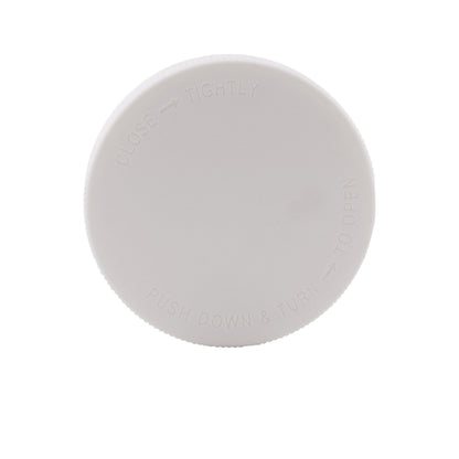 Top cap view of 89-410 White Ribbed Skirt Pictorial CRC Cap with HIS Liner